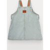 Emmie Pinafore Dress For Girl, Cotton Twill - Dresses - 3