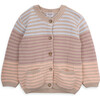 Blossom knitted cardigan for baby girl in organic cotton - Cardigans - 1 - thumbnail