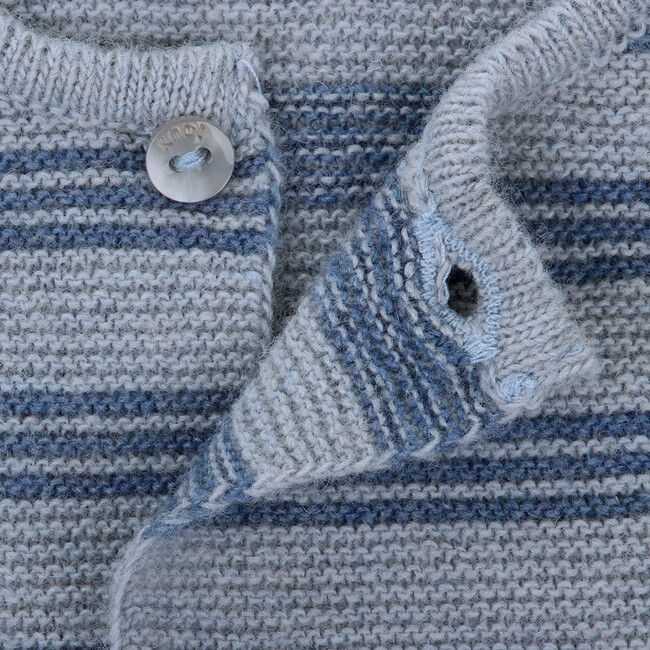 Shylo Long Sleeve Cardigan, Blue - Cardigans - 2