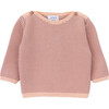 Bay Knitted Costrast Ruffle Collar Long Sleeve Sweater, Sun Stripes - Sweaters - 1 - thumbnail