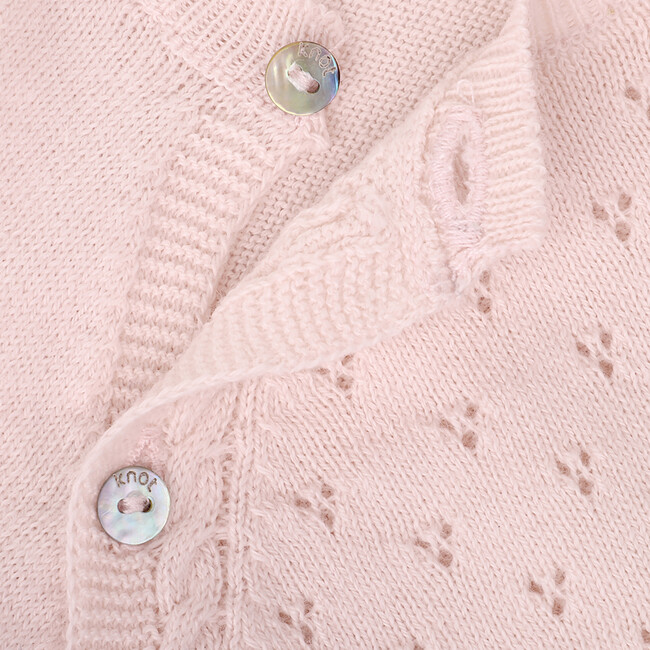 Newborn Cotton Long Sleeve Sweater, Pink