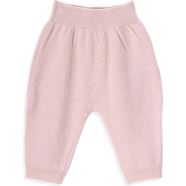Jeth Knit High Waist Trousers, Pink