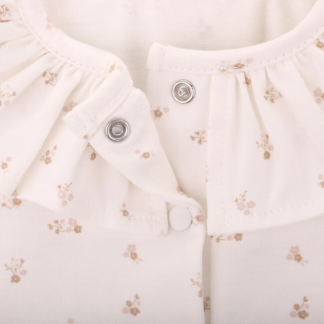 Organic Cotton Bodyuit, Flowers - Onesies - 3