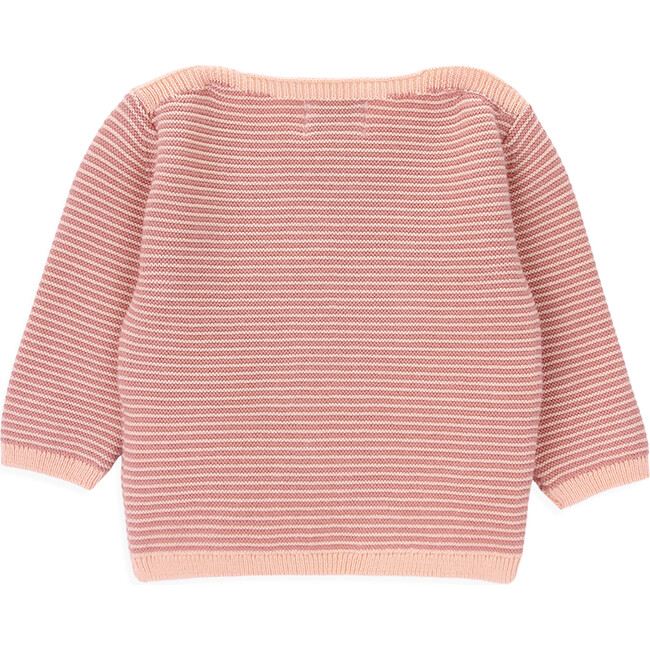 Bay Knitted Costrast Ruffle Collar Long Sleeve Sweater, Sun Stripes - Sweaters - 3