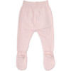 Newborn Cotton Knit Pants, Pink - Pants - 3