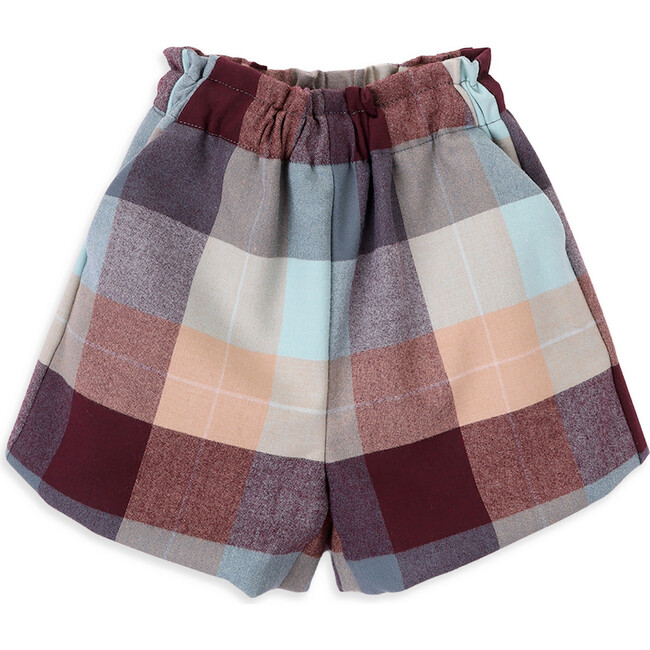 Hayden Tweed Shorts, Burgundy