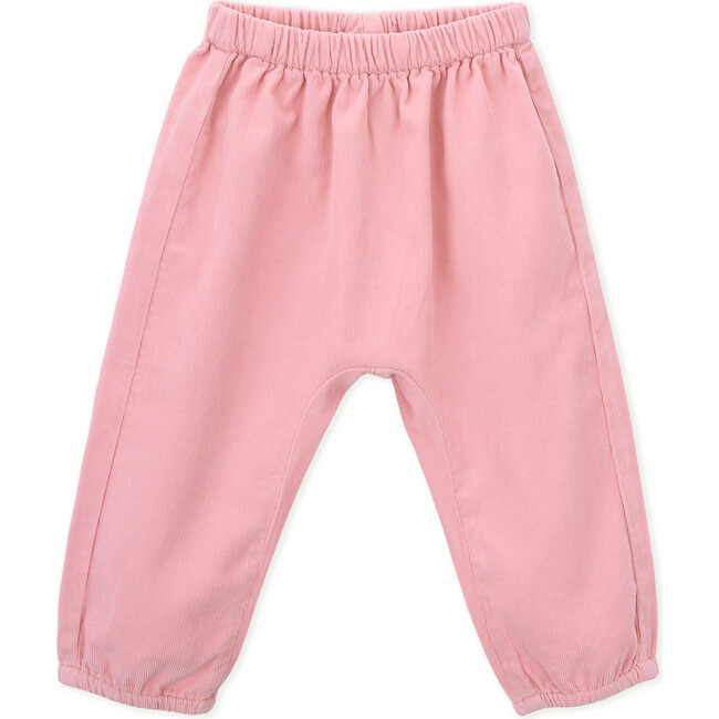 Baby Girl Corduroy Corduroy Trousers, Pink - Pants - 1