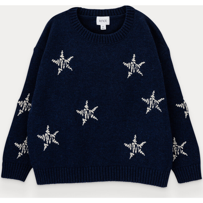 Starry Night Knitted Sweater For Girl