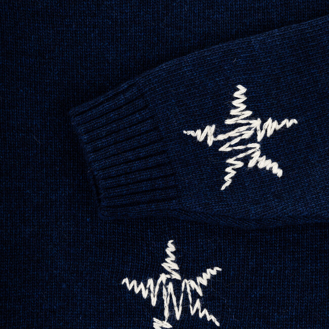 Starry Night Knitted Sweater For Girl