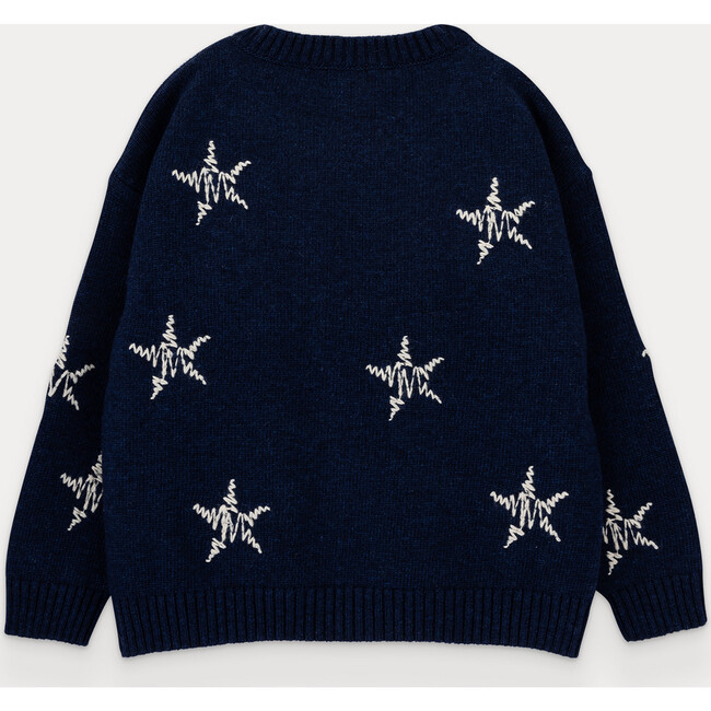 Starry Night Knitted Sweater For Girl - Sweaters - 3