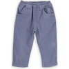 Babys Dylan Cotton Corduroy Elastic Waist Patch Pocket Pants, Blue - Pants - 1 - thumbnail
