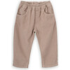 Babys Dylan Cotton Corduroy Elastic Waist Patch Pocket Pants, Beige - Pants - 1 - thumbnail