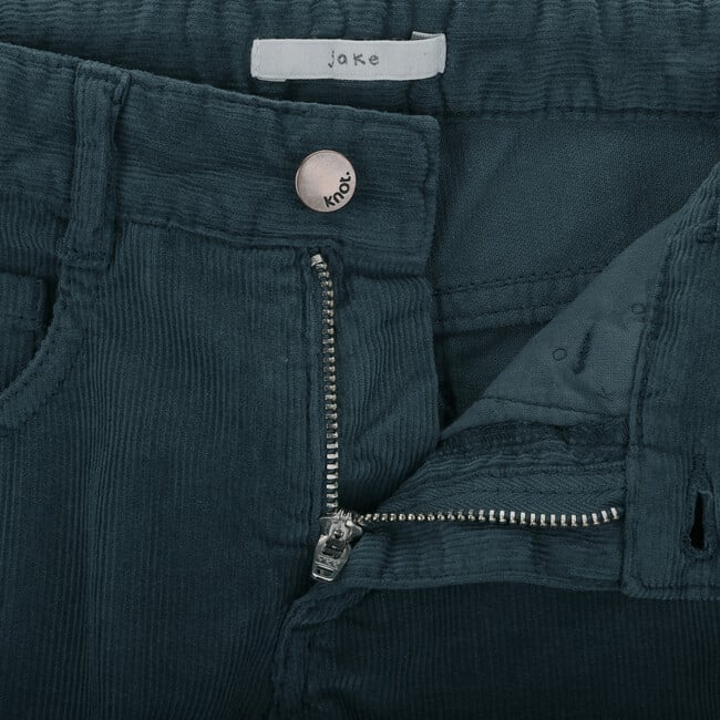 Jake Cotton Corduroy Adjustable Elastic Waist 5-Pocket Trousers, Navy