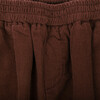 Jeremiah Cotton Corduroy Elastic Waist Front Pocket Trousers, Brown - Pants - 2