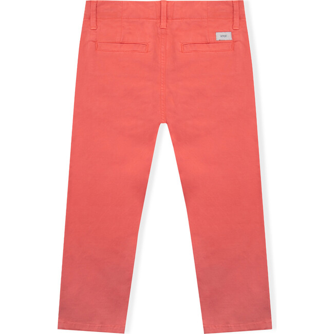 James Twill Trousers, Coral - Pants - 3