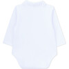 Newborn Organic Little Dots Long Sleeve Body, White - Rompers - 3