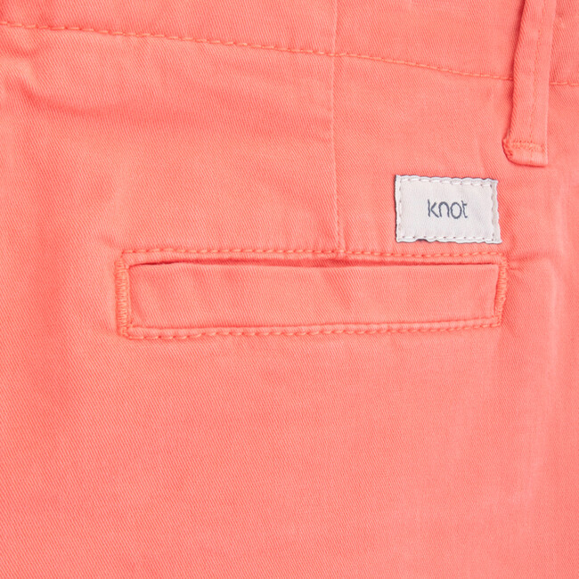 James Twill Trousers, Coral - Pants - 4