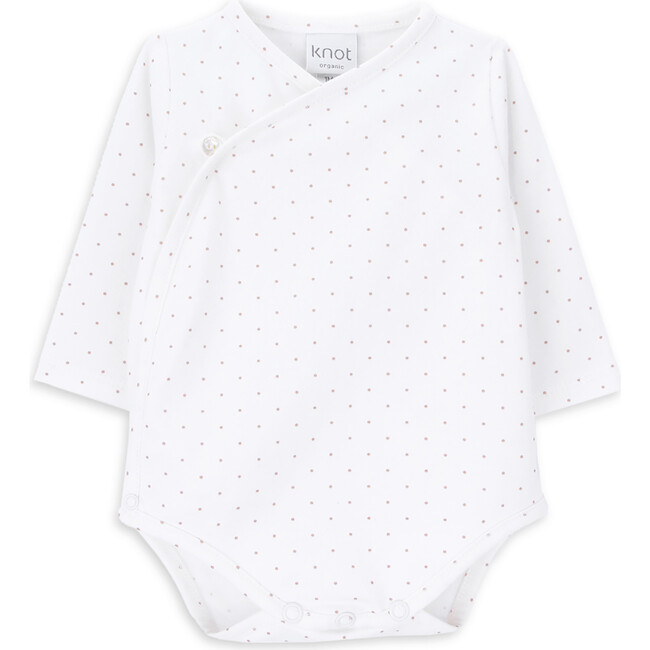 Sonnet Long Sleeve Cross-Open Dotted Buttoned Body, Seeds