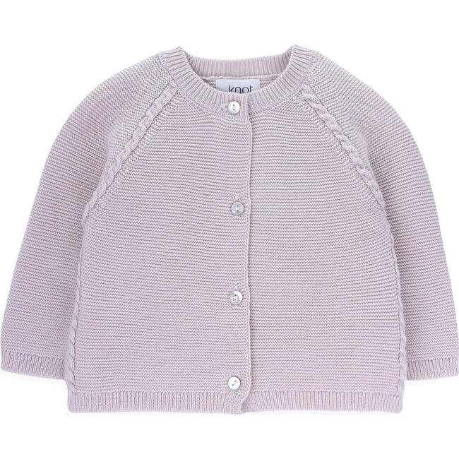 Lou Rib Knit Drop Shoulder Buttoned Cardigan, Whitecap Gray