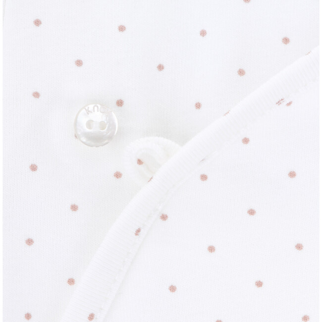 Sonnet Long Sleeve Cross-Open Dotted Buttoned Body, Seeds - Onesies - 2