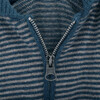 Brady Merino Wool Striped Long Sleeve Hood Zipper Cardigan, Multicolors - Cardigans - 2