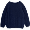 Kobe Wool V-Neck Long Sleeve Button-Up Cardigan, Navy - Cardigans - 3