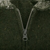Boy Gustav Merino Wool V-Neck Long Sleeve Zipper Cardigan, Green - Cardigans - 2