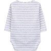 Mattie Long Sleeve Body, Grey Stripes - Onesies - 4