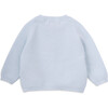 Newborn Unisex Cotton And Cashemere Long Sleeve Cardigan, Blue - Cardigans - 3 - thumbnail