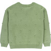 Allison Knit Crew Neck Long Sleeve Buttoned Cardigan, Terragon Green - Cardigans - 3