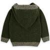 Boy Gustav Merino Wool V-Neck Long Sleeve Zipper Cardigan, Green - Cardigans - 3