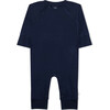 Babygrow, Navy Merino Wool - Rompers - 1 - thumbnail