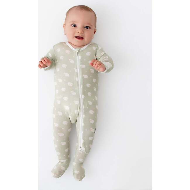 Sheep Zippered Footie Sheep - Footie Pajamas - 2