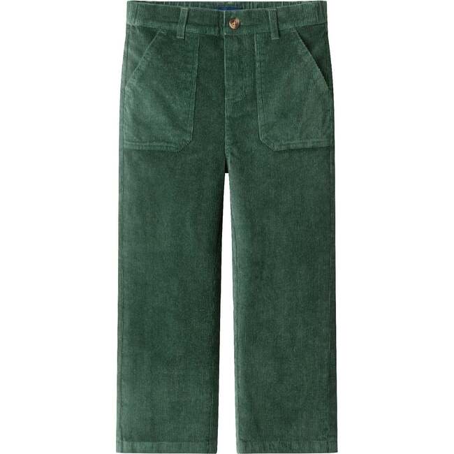 Kids Wide Leg Corduroy Pants, Green