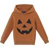 Kids Hooded Sweater, Orange Pumpkin - Sweaters - 1 - thumbnail