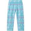 Kids Pajama Set, Blue & Pink Holiday - Pajamas - 4