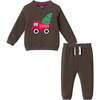 Infant Baby Matching Set, Holiday Truck - Mixed Apparel Set - 1 - thumbnail