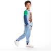 Kids Color Blocked Graphic Tee, Football Bear - T-Shirts - 3