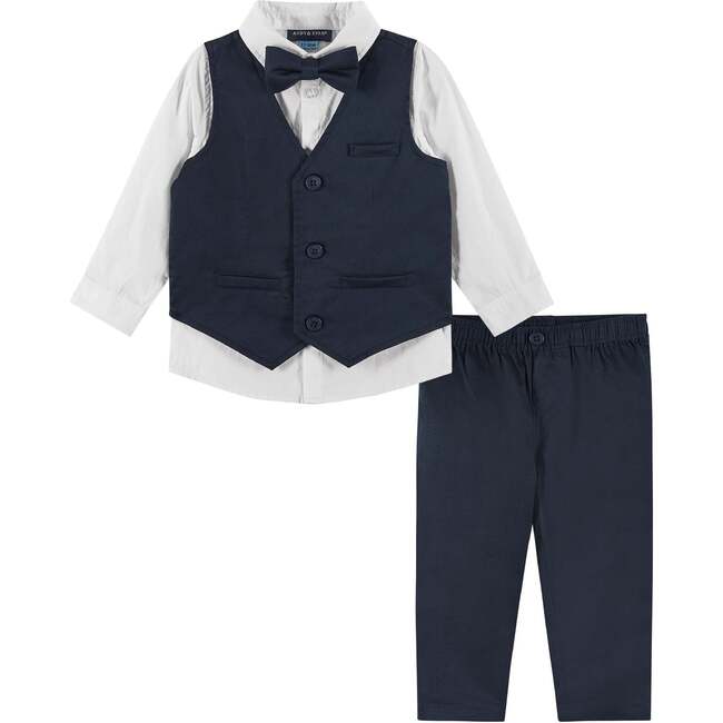 Kids 4-Piece Vest Set, Navy