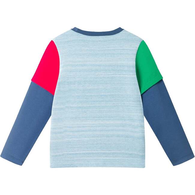 Kids Color Blocked Graphic Tee, Football Bear - T-Shirts - 4