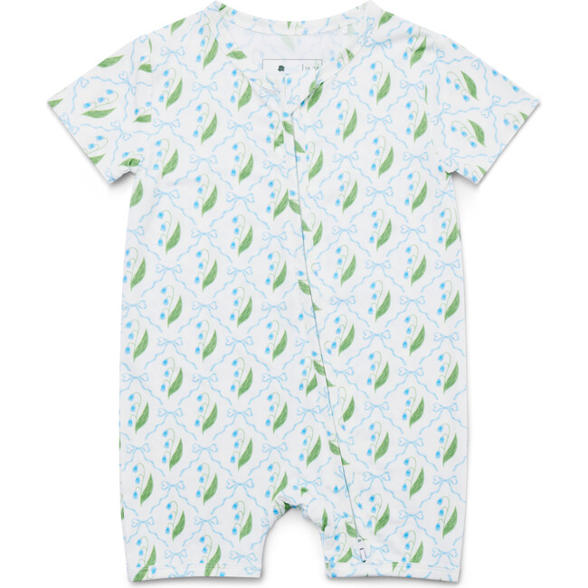 Short Sleeve Bamboo Sleeper, Bluebell Bows