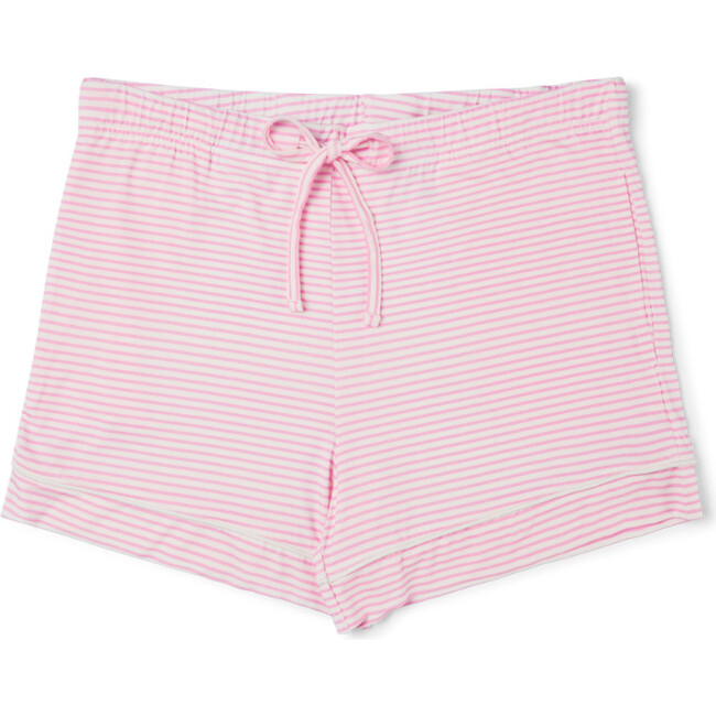Short Sleeve & Shorts Bamboo Women's Pajama Set, Ballet Stripe - Pajamas - 3