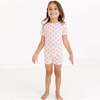 Short Sleeve & Shorts Bamboo Toddler Pajama Set, Pink Posy - Pajamas - 2