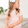Short Sleeve & Shorts Bamboo Toddler Pajama Set, Sugar Gingham - Pajamas - 5