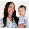 Short Sleeve & Pants Bamboo Women's Pajama Set, Porcelain Vine - Pajamas - 7