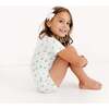 Short Sleeve & Shorts Bamboo Toddler Pajama Set, Bluebell Bows - Pajamas - 2