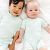 Short Sleeve & Shorts Bamboo Toddler Pajama Set, Bluegrass Picnic - Pajamas - 5