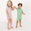 Short Sleeve & Shorts Bamboo Toddler Pajama Set, Garden Gingham - Pajamas - 5