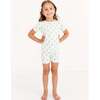 Short Sleeve & Shorts Bamboo Toddler Pajama Set, Bluebell Bows - Pajamas - 3