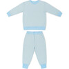 Little Lounger Bamboo Sweatsuit, Seaside Stripe - Mixed Apparel Set - 1 - thumbnail